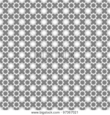 Arabic Graycolor Geometric Pattern