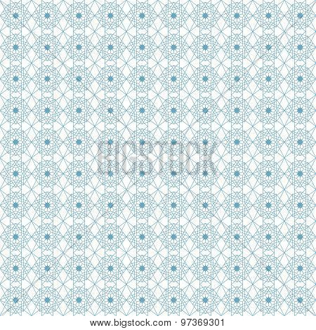 Blue Mosaic Geometric Pattern