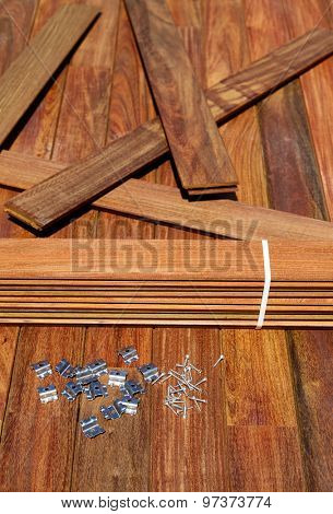 Ipe decking deck wood installation screws clips and fasteners
