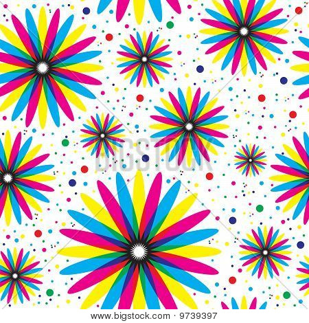 Floral pattern sans soudure