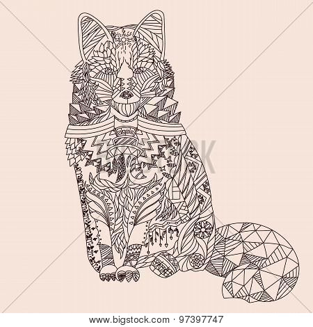 Patterned fox