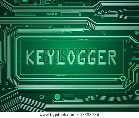 Keylogger Concept.