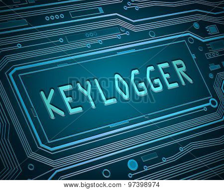 Keylogger Concept.
