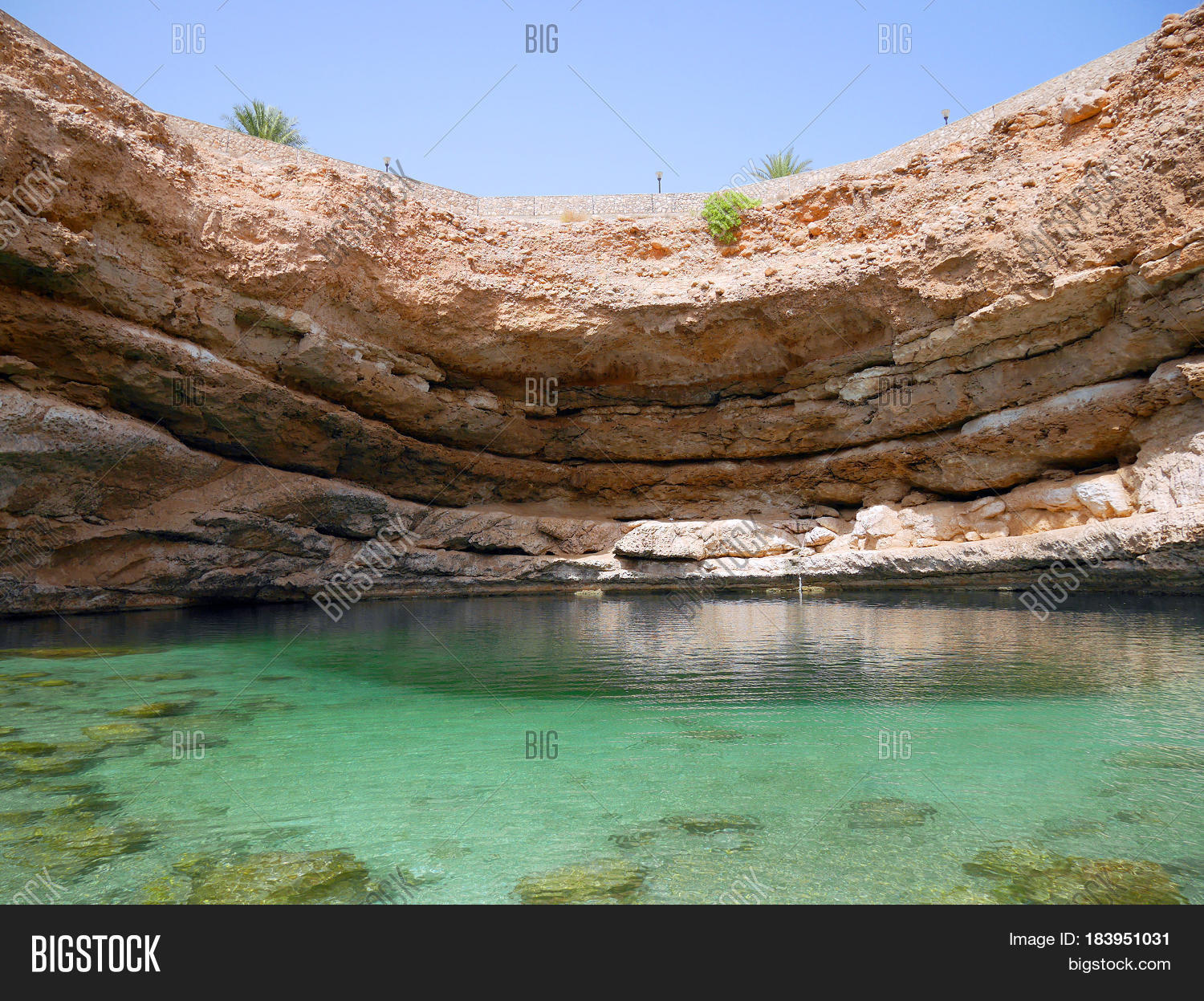 Bimmah Sinkhole Oman, Image & Photo (Free Trial) Bigstock