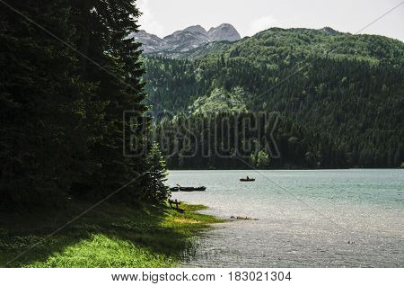 Black Lake in Durmitor National Park in Montenegro