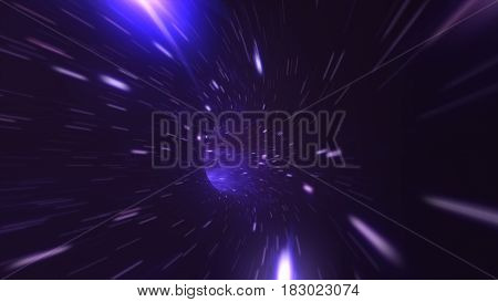 Magic Wormhole - A Twist In Outer Space Flight Into A Black Hole
