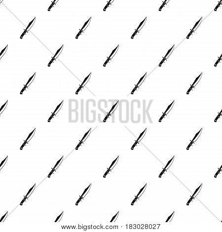 Dagger pattern seamless in simple style vector illustration