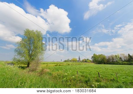 Dutch landscape with little village in Achterhoek