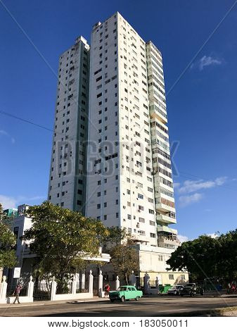 Cuban Apartment Tower - Havana, Cuba