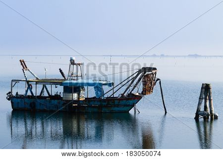 Fishing Boats From Po River Lagoon, Italy