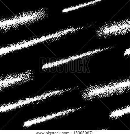 Vector Seamless Pattern With Brush Stripes And Strokes.