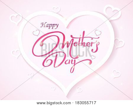 Happy Mother's Day lattering. Calligraphy Inscription. Vector illustration