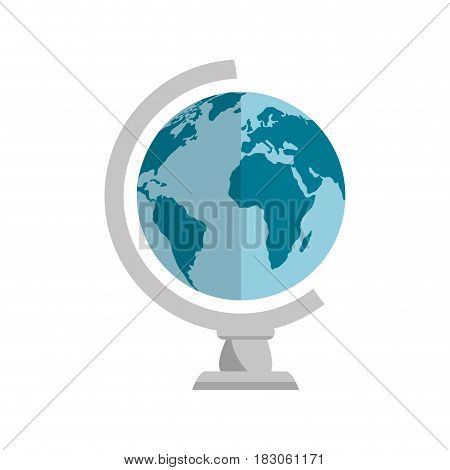 School world globe icon vector illustration graphic design