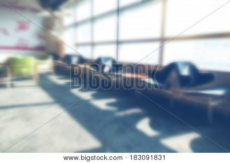 Blur Office Background Coffee Break Area