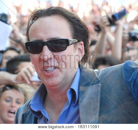 Giffoni Valle Piana Sa Italy - July 18 2012 : Nicolas Cage at Giffoni Film Festival 2012 - on July 18 2012 in Giffoni Valle Piana Italy