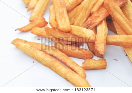 French fries in the dish , fries