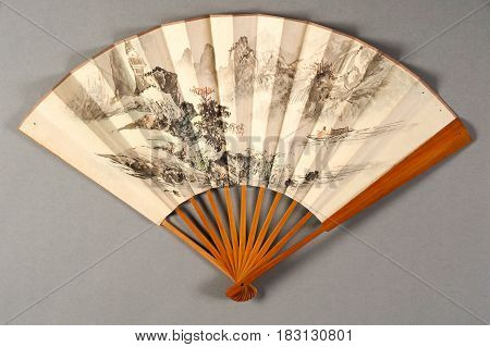 Hand Fan Of Chinese Theater