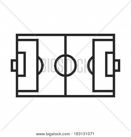 Soccer Field Vector Icon.