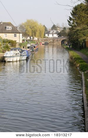 Kanaal op Hungerford. Berkshire. VERENIGD KONINKRIJK