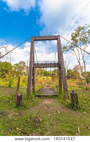 Suspension Bridge At Pompee Viewpoint