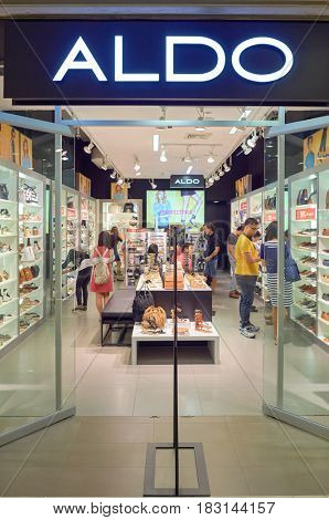 BANGKOK, THAILAND - JUNE 21, 2015: Aldo store at shopping center in Bangkok.