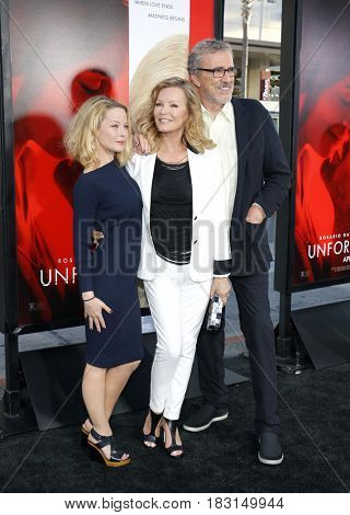 Cheryl Ladd, Brian Russell and Jordan Ladd at the Los Angeles premiere of 'Unforgettable' held at the TCL Chinese Theatre in Hollywood, USA on April 18, 2017.