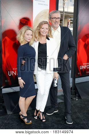 Cheryl Ladd, Brian Russell and Jordan Ladd at the Los Angeles premiere of 'Unforgettable' held at the TCL Chinese Theatre in Hollywood, USA on April 18, 2017.