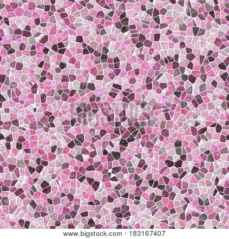 colored floor marble irregular plastic stony mosaic pattern texture seamless background with white grout - pink and purple colors