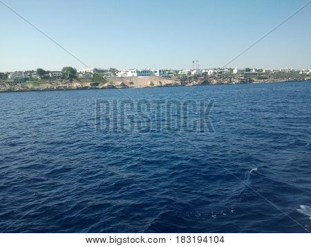 Beautiful Blue Seas on Hot Sunny Day