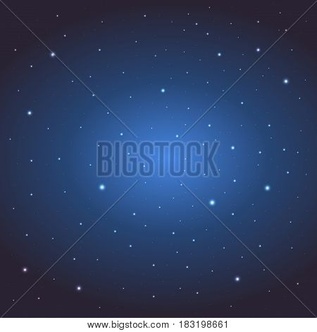 Space Background With Stras. Starry Sky. Vector Illustration.