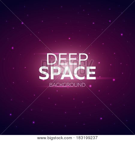 Space Background With Stras. Starry Sky. Vector Illustration.