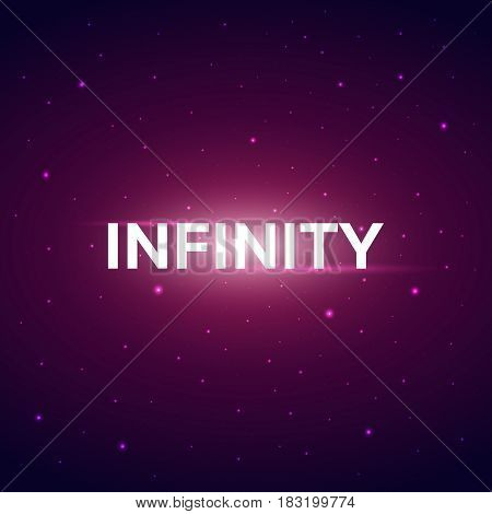 Space Background With Stras. Starry Sky. Vector Illustration.