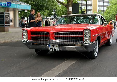 BERLIN - MAY 28: Sports Car Pontiac GTO coupe the exhibition 