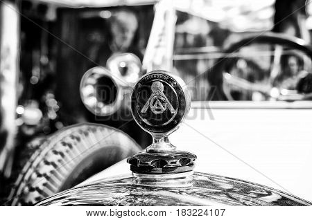 BERLIN - MAY 28: Thermoscop car AGA Typ C 6 / 20 PS (Black and White) the exhibition 