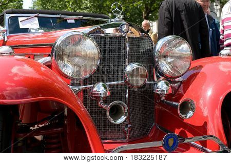 BERLIN - MAY 28: Mercedes-Benz 500K Special Roadster in 1936 the exhibition 