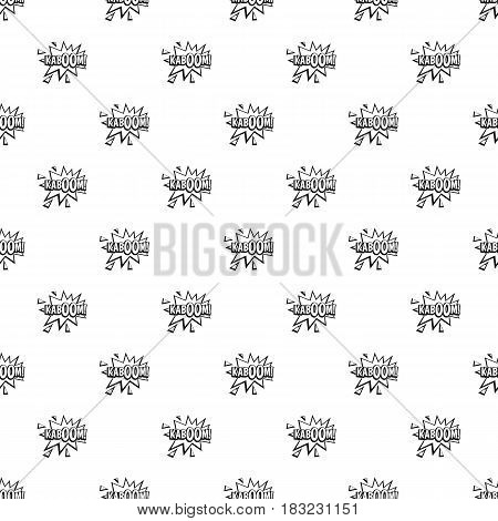 Kaboom, explosion pattern seamless in simple style vector illustration