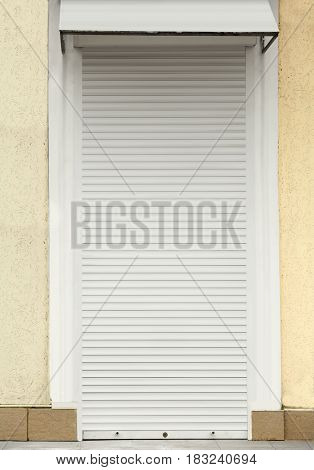 Door with roller shutters