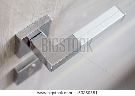 Door handle with lock. Door handle for door or Cabinet. Furniture accessories.