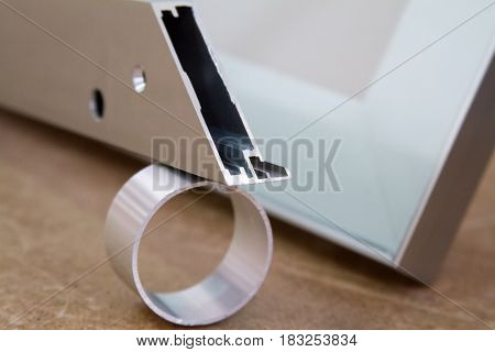Furniture accessories. Metal profile for furniture production.