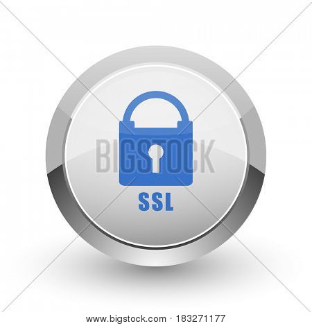 Csl chrome border web and smartphone apps design round glossy icon.