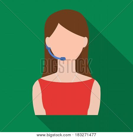 Toastmaster icon in flat style isolated on white background. Event service symbol vector illustration.
