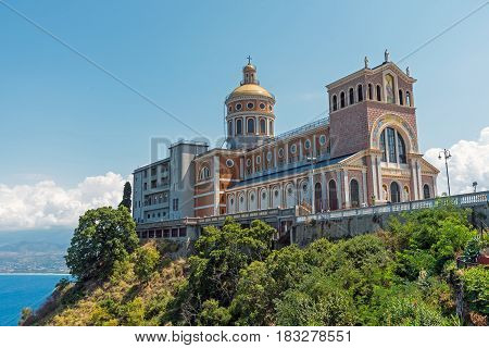 The pilgrimage Sanctuary of Tindari in Sicily, Italy