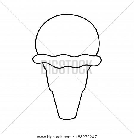 Delicious ice cream icon vector illustration graphic design