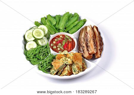 Spicy Shrimp Paste Dip As Nam Prik Kapi