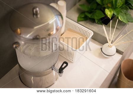 Cold Drinking Water For Free Service stock photo