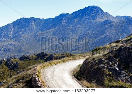 Gravel Road Up The Mountains