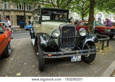 BERLIN - JUNE 14 2015: Vintage car Erskine (Studebaker) Model 51 Sedan 1928. The Classic Days on Kurfuerstendamm.