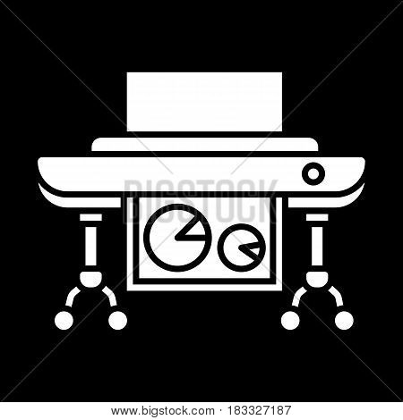 Plotter vector image to be used in web applications, mobile applications and print media. Eps 10