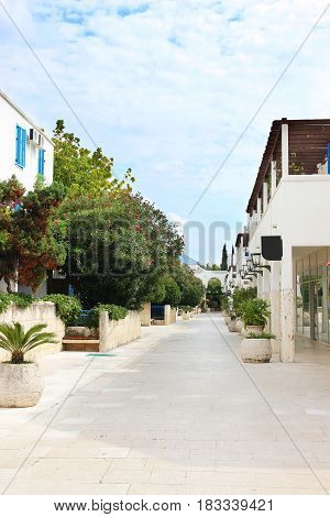 Budva, Montenegro. Streets in Budva. Montenegro, Europe