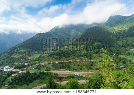 Macahel Valley In Eastern Black Sea, Artvin, Turkey.